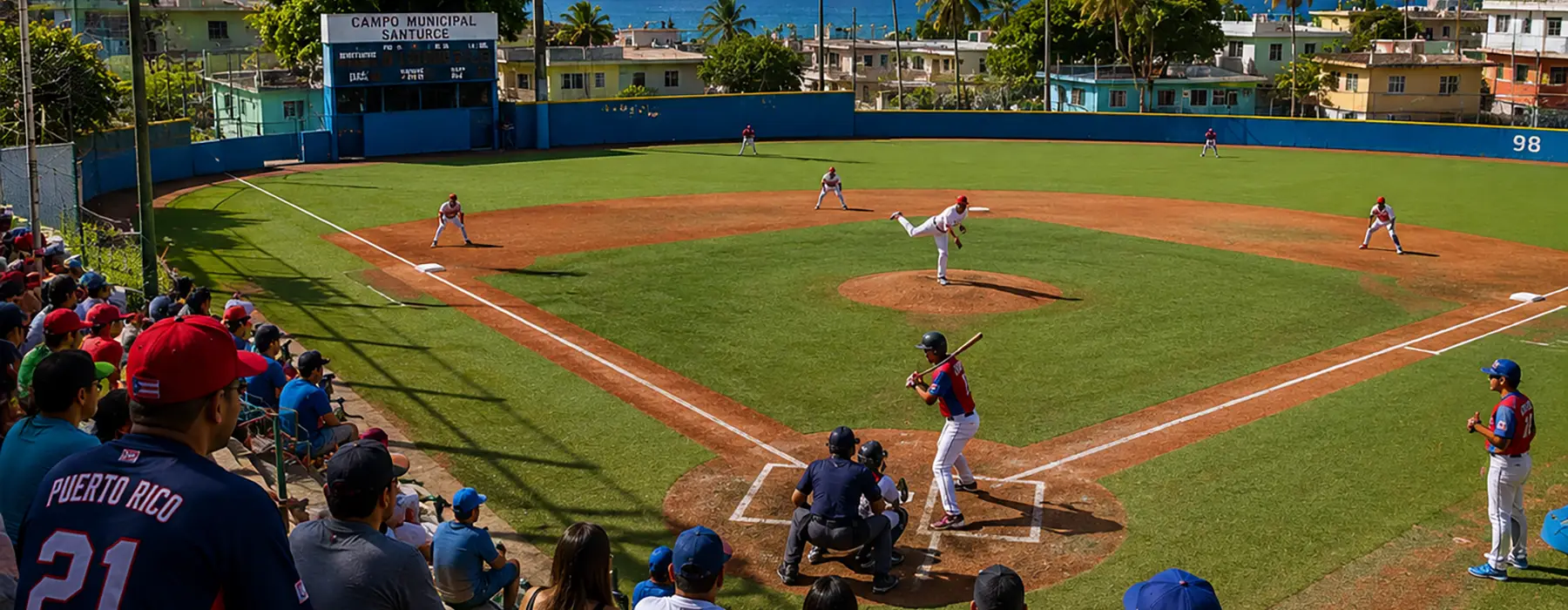 Baseball field illustration