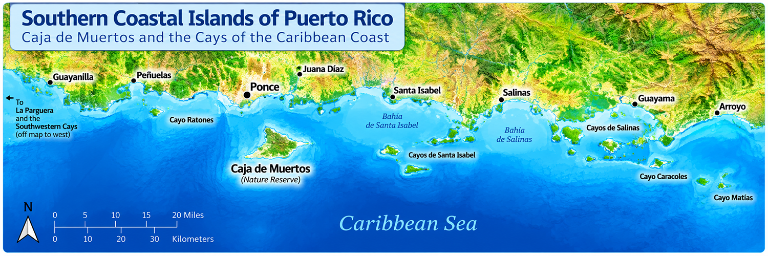 Southern Coastal Islands map