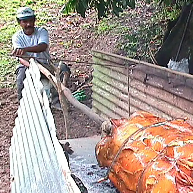 A comer lechon asao (Photo: Maria T. Amador)